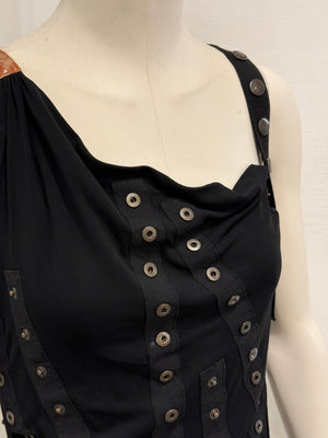 S/S2003 Dolce & Gabbana runway buttons tank top