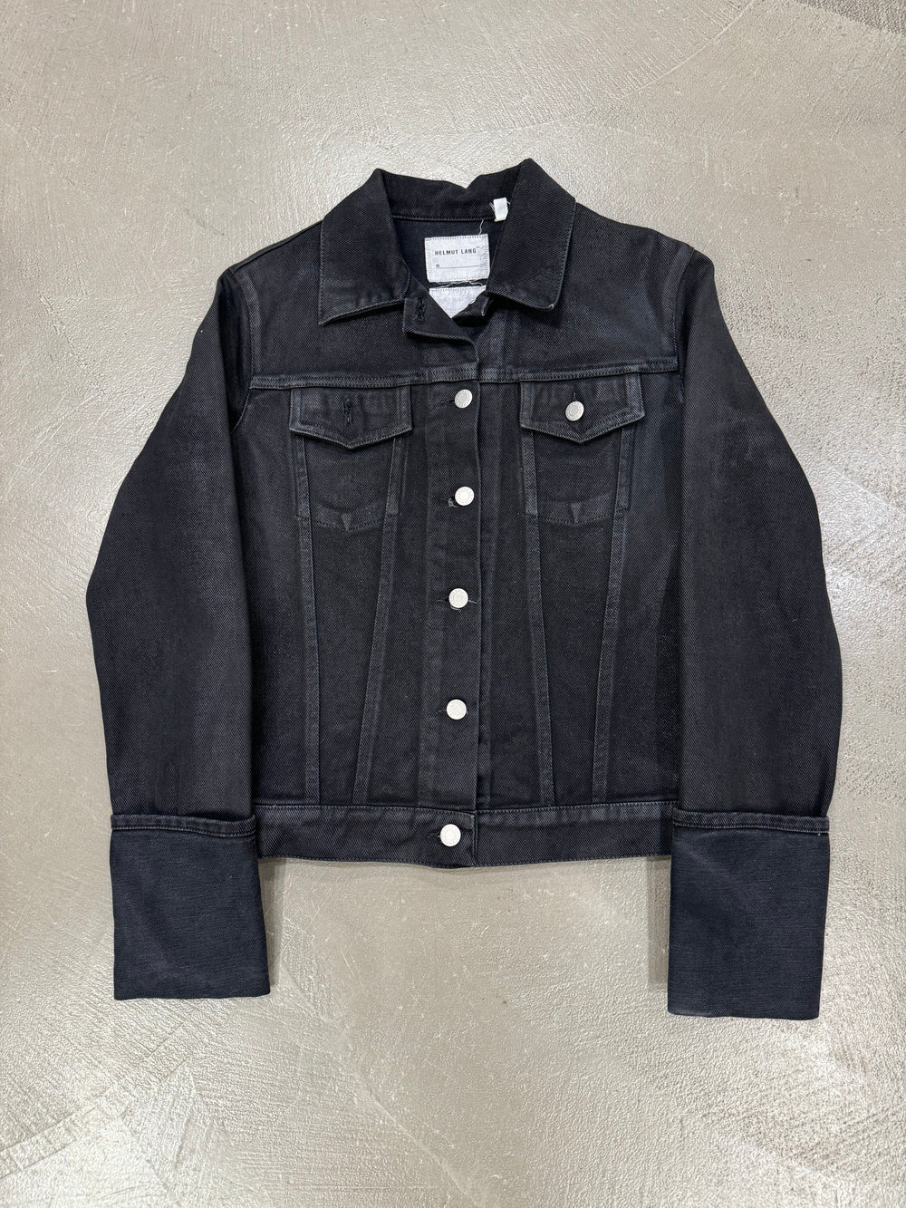 1990s Helmut Lang coated denim jacket