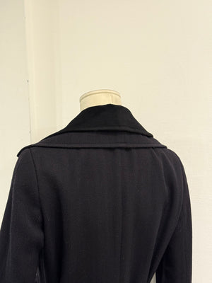 2000s Dolce & Gabbana double collar cashmere belted coat