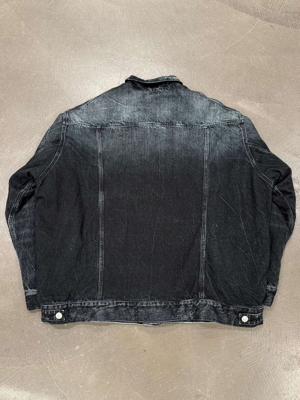 2020 Balenciaga trompe l'oeil heavy cotton jacket