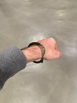 S/S2004 Helmut Lang runway handcuff metal bracelet