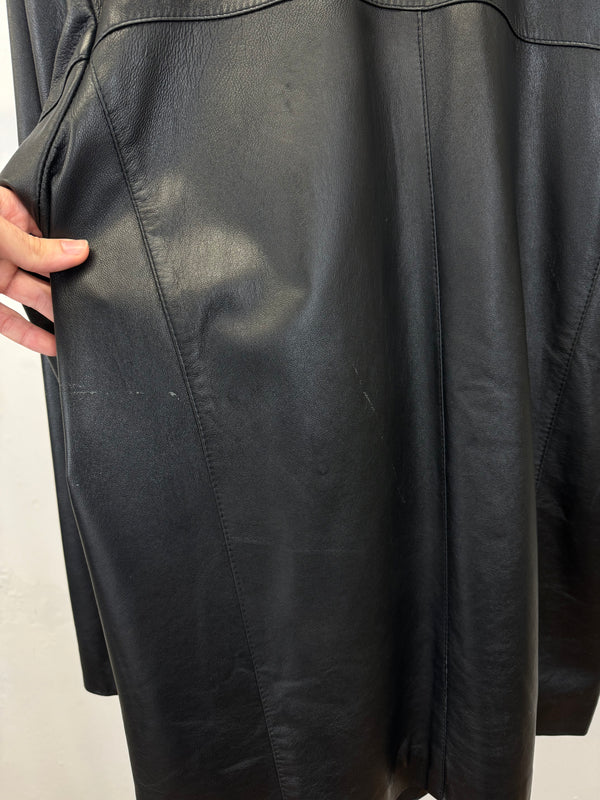 2000s Gucci leather blazer