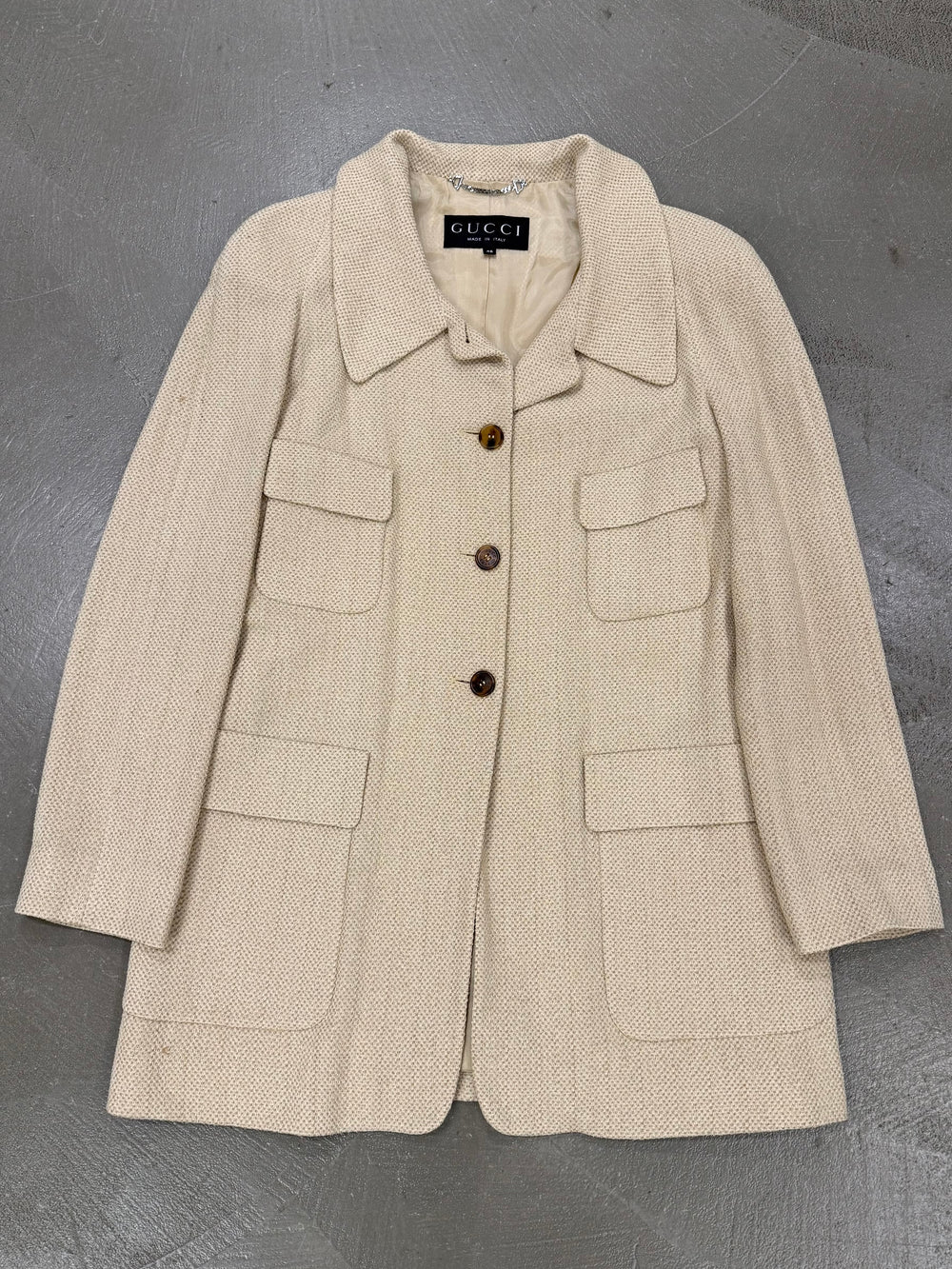 1995 Gucci by Tom Ford linen coat