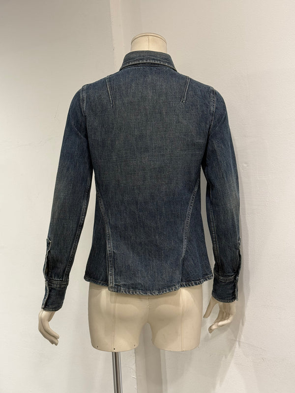 2001 Gucci fitted denim denim jacket