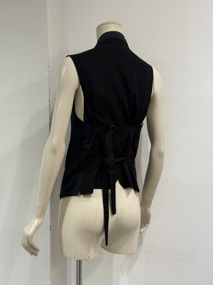 S/S2009 Ann Demeulemeester runway double breasted bondage vest