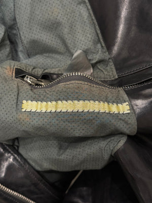 Carol Christian Poell prosthetic gloved leather jacket