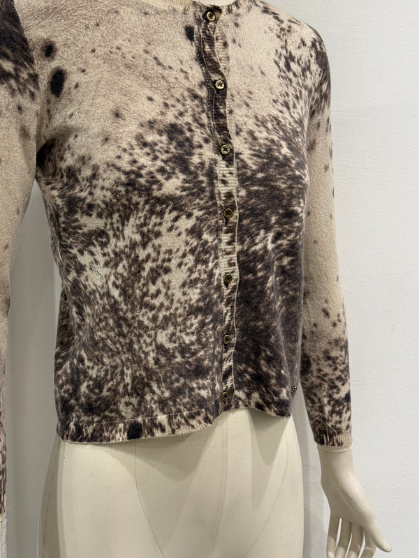 A/W1999 Roberto Cavalli animalier print cardigan