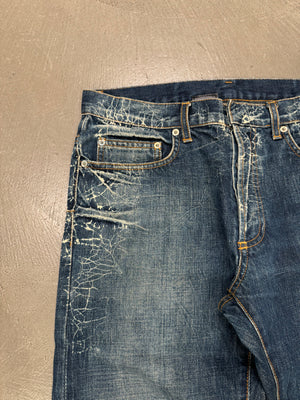 S/S2007 Dior by Hedi Slimane spiderweb jeans