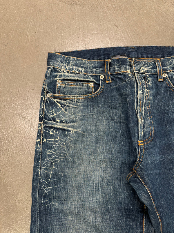S/S2007 Dior by Hedi Slimane spiderweb jeans
