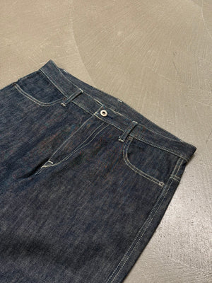 2000s Yohji Yamamoto raw wide leg jeans