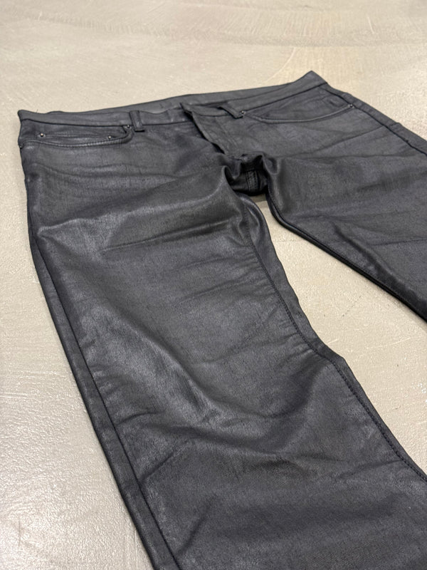2000s Dior by Hedi Slimane coated jeans