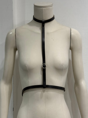 A/W2003 Maison Margiela runway bondage choker harness
