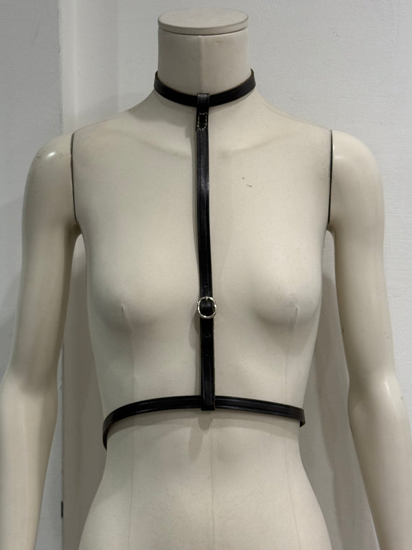 A/W2003 Maison Margiela runway bondage choker harness