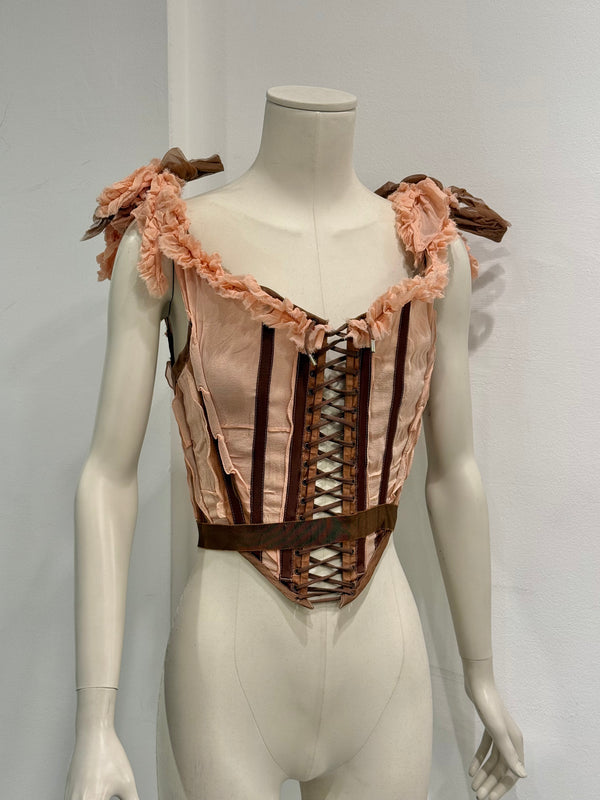 S/S2005 Jean Paul Gaultier runway ruffled corset