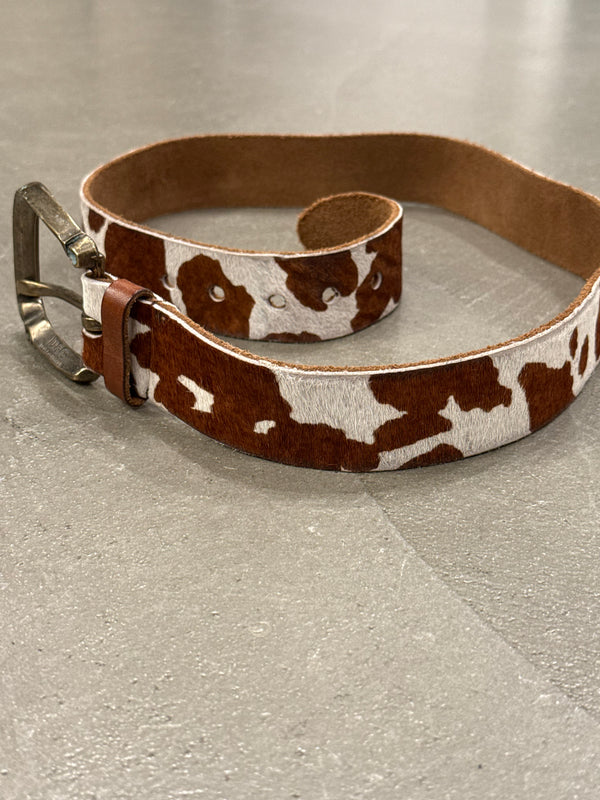 2000s Dolce & Gabbana pony hair belt