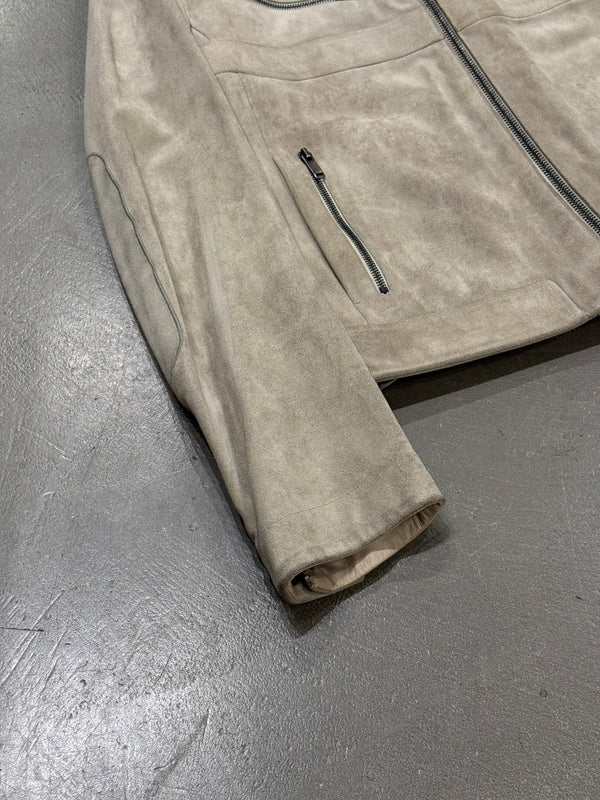 2004 Gucci by Tom Ford suede cafe racer biker leather jacket