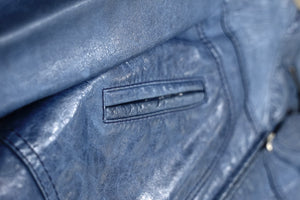 2007 Balenciaga by Nicolas Ghesquiere cropped leather bomber jacket