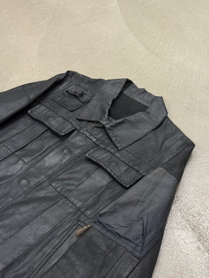 S/S2003 Rick Owens "Suckerball" runway waxed denim jacket