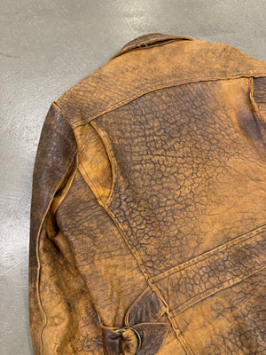 A/W 2005 Roberto Cavalli eroded faded leather jacket