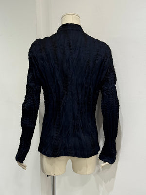 Issey Miyake pleated deconstructed jacket
