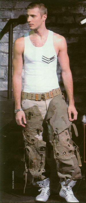 A/W2003 Dolce & Gabbana reconstructed italian army pants