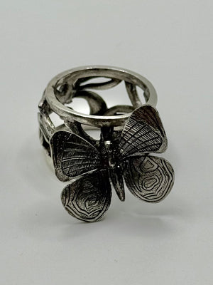 2000s Jean Paul Gaultier vintage butterfly ring