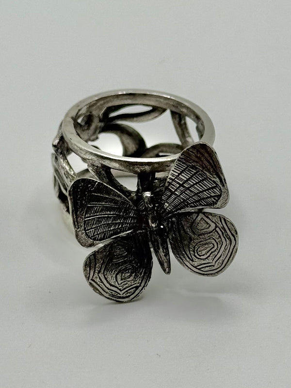 2000s Jean Paul Gaultier vintage butterfly ring