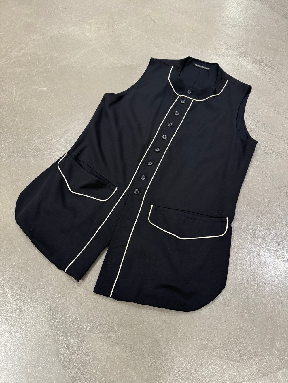2000s Yohji Yamamoto wool black vest