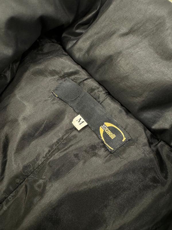 1990s Roberto Cavalli harness bondage puffer jacket
