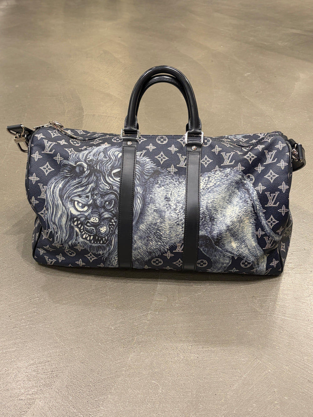 2017 Louis Vuitton x Chapman Brothers Savannah canvas Keepall 45