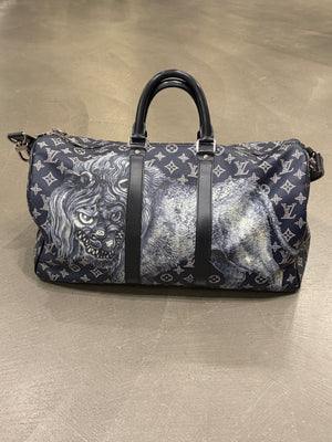 2017 Louis Vuitton x Chapman Brothers Savannah canvas Keepall 45