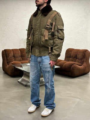 A/W 2003 Dolce & Gabbana parachute bondage bomber jacket