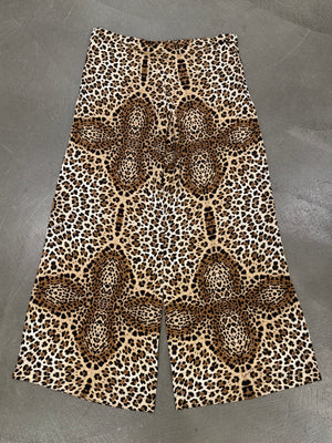 2007 Roberto Cavalli silk leopard print pants