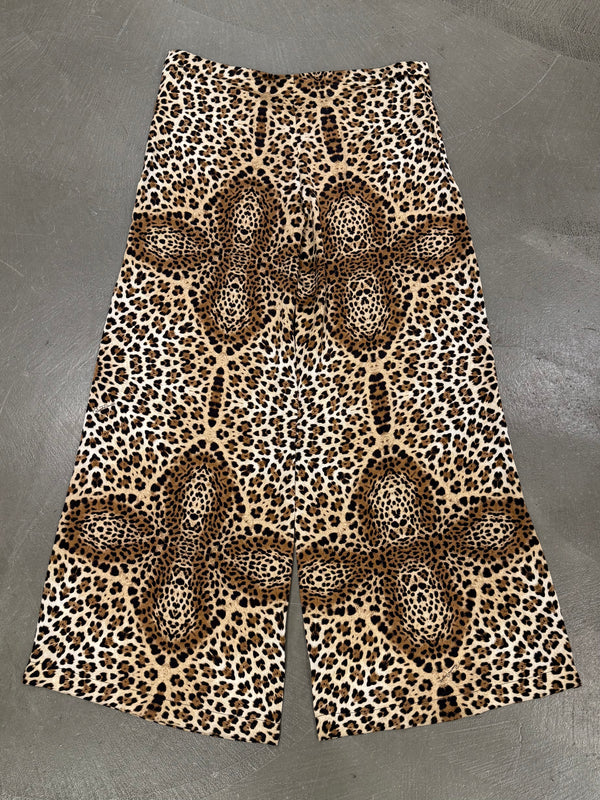 2007 Roberto Cavalli silk leopard print pants