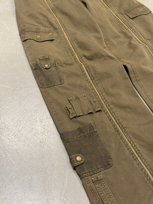 2003 Dolce & Gabbana multi pocket full zip utility cargo pants