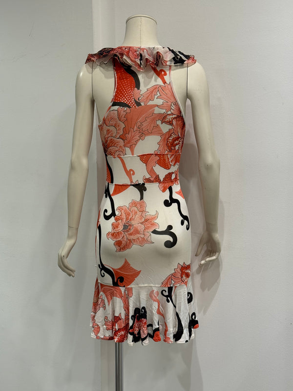 2000s Cavalli floral mini dress