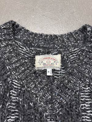 1990s ARMANI alpaca stripe knit sweater