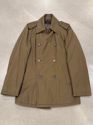 2000s Prada brown double-breasted jacket
