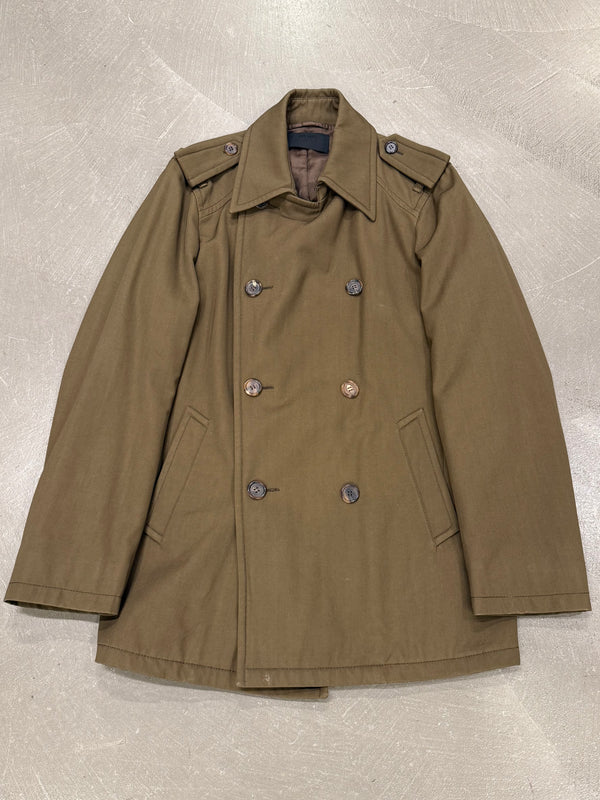2000s Prada brown double-breasted jacket