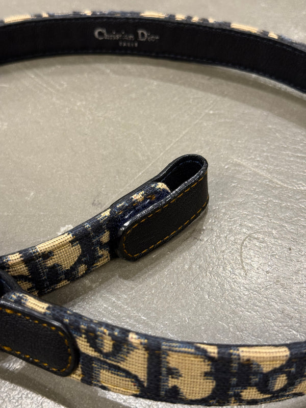2000s Christian Dior by Galliano monogram belt