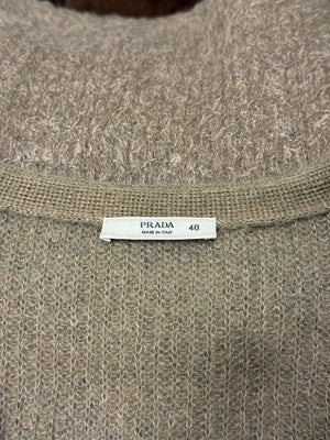 2000s Prada mohair wool cardigan