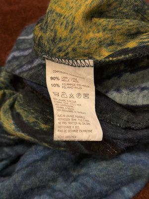 2000s Cavalli fox fur animalier print set