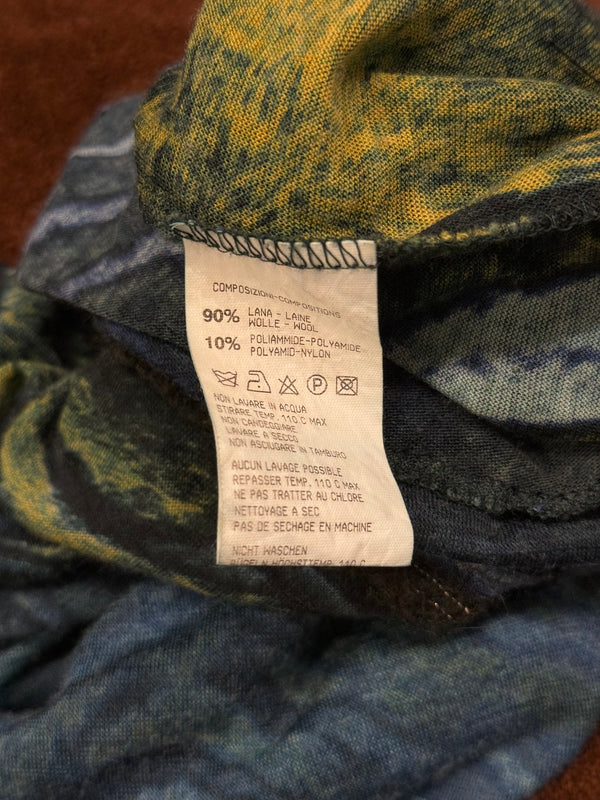 2000s Cavalli fox fur animalier print set