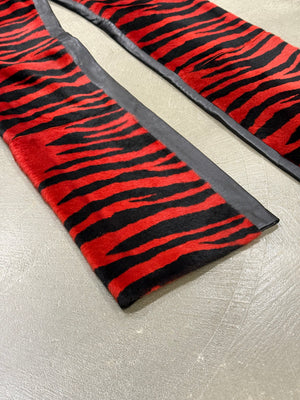 2000s Cavalli hybrid tiger leather pants