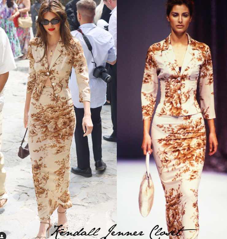 S/S1996 Dolce & Gabbana floral blazer jacket