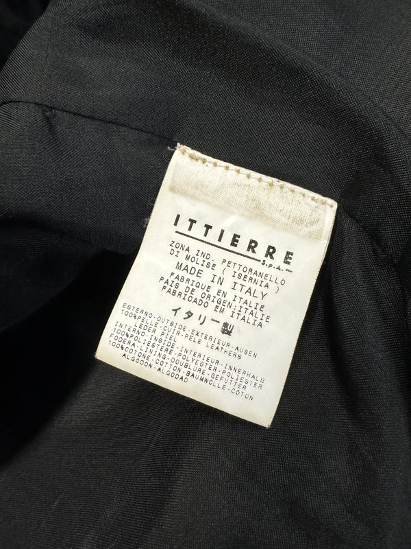2000s Roberto Cavalli washed faded leather jacket