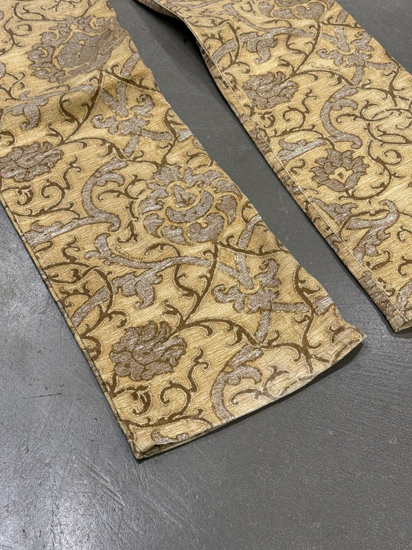 2000s Roberto Cavalli baroque print pants