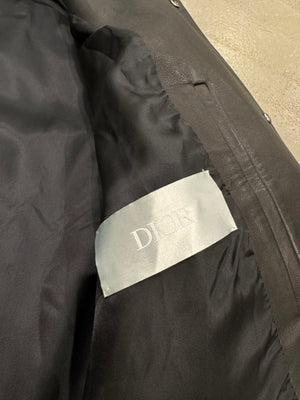 2010s Dior saddle leather cargo bomber jacket