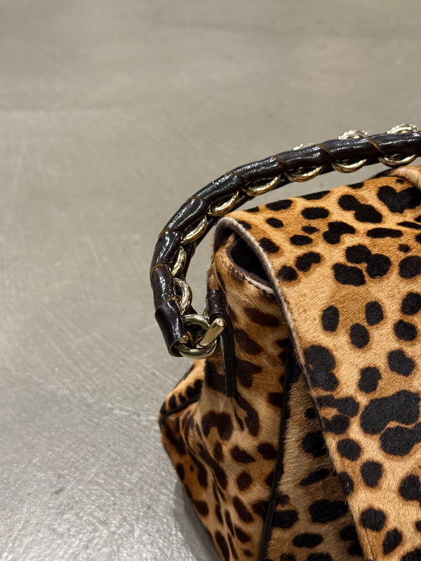 2000s Fendi mama bag in cavallino Leopard