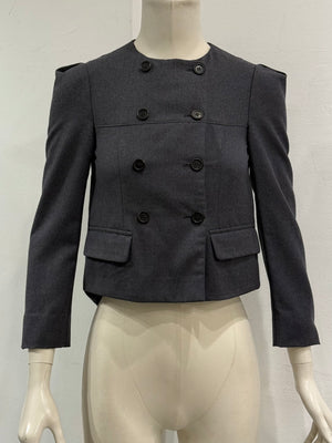 2009 Miu Miu cropped double breasted wool jacket